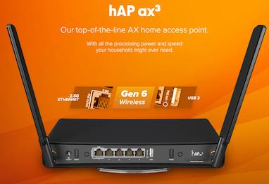 قدرتمندترین  روتر میکروتیک hAP ax3 (WiFi 6)